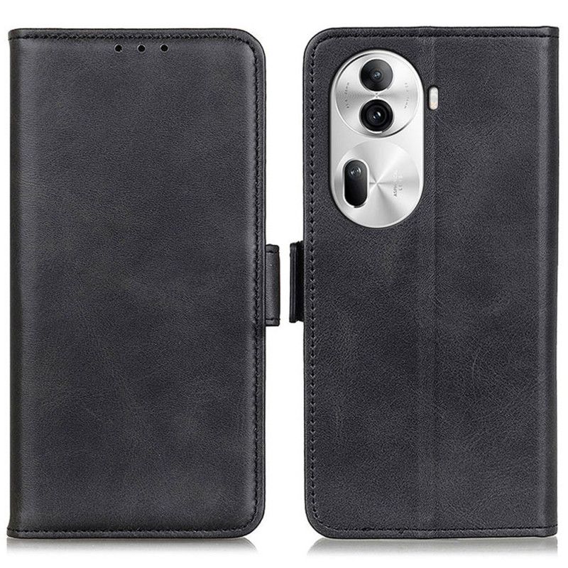 Kožený Kryt Oppo Reno 11 Pro 5g Dvojité Zapínání