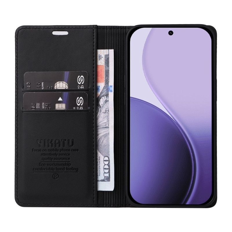 Kožené Pouzdro Folio Na Oppo Reno 14 5g Yikatu