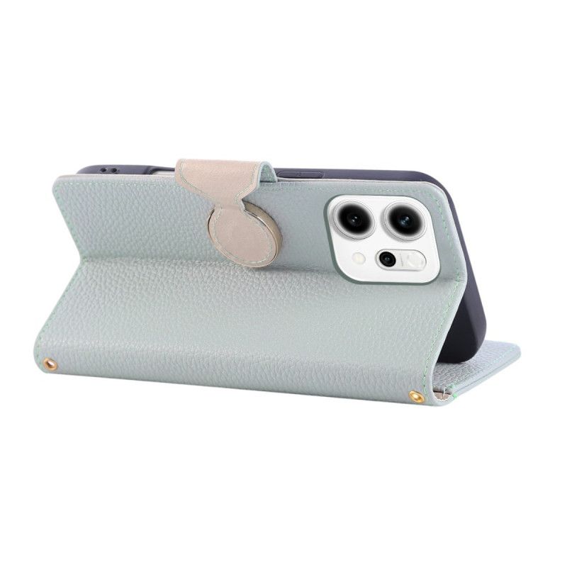 Kožený Kryt Na Oppo Reno 14 5g Peněženka Na Zip