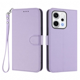 Kožený Kryt Oppo Reno 14 5g Monochromatický