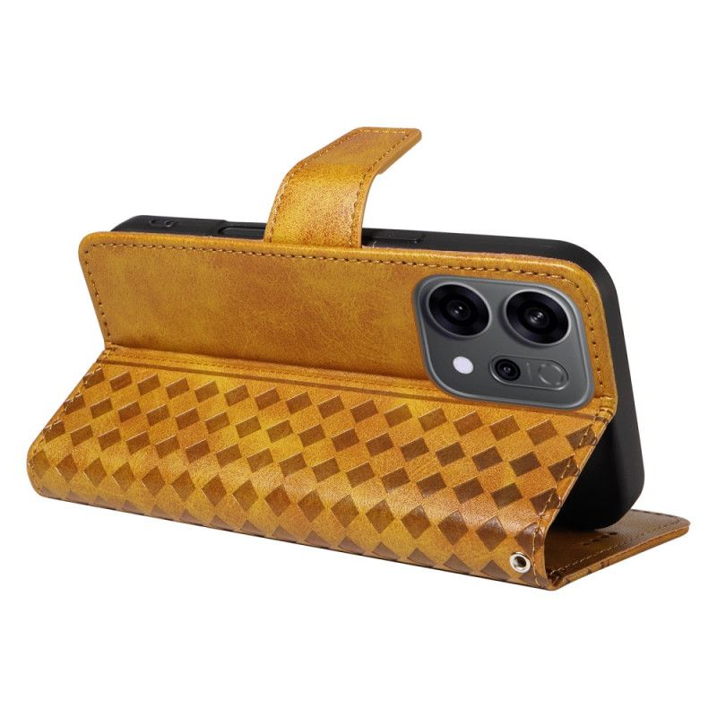 Peněženková Pouzdra Oppo Reno 14 5g Kryty Na Mobil Diamantový Okraj