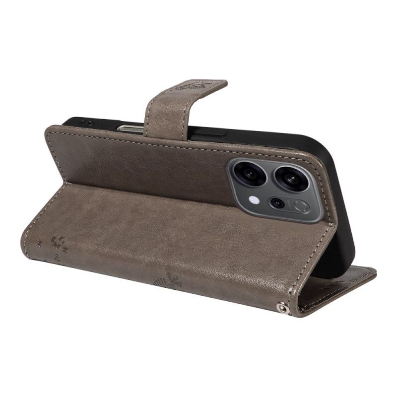 Peněženková Pouzdra Oppo Reno 14 5g Kryty Na Mobil Strom A Kočka