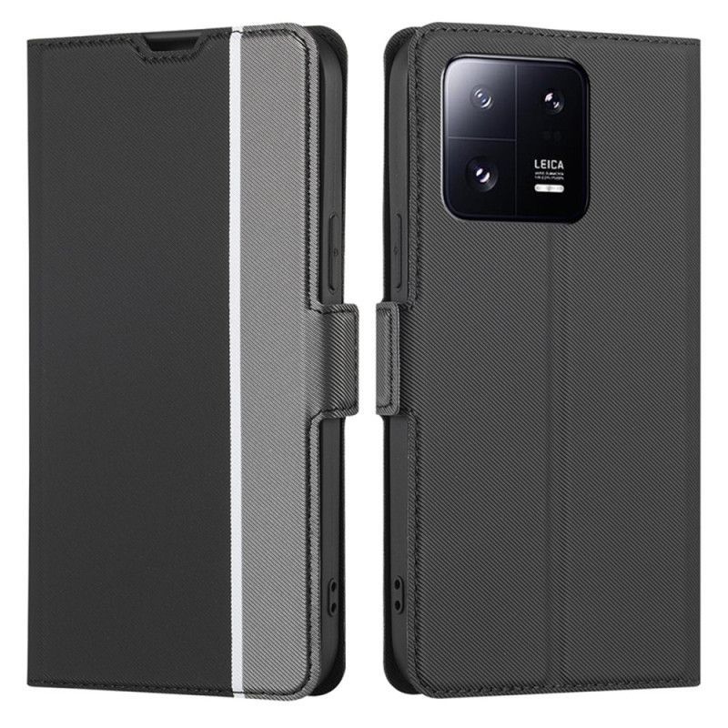 Flipové Pouzdro Na Xiaomi 13 Pro Dvoubarevný Ultra Fine