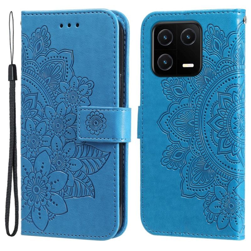 Flipové Pouzdro Na Xiaomi 13 Pro Na Lana Strappy Mandala