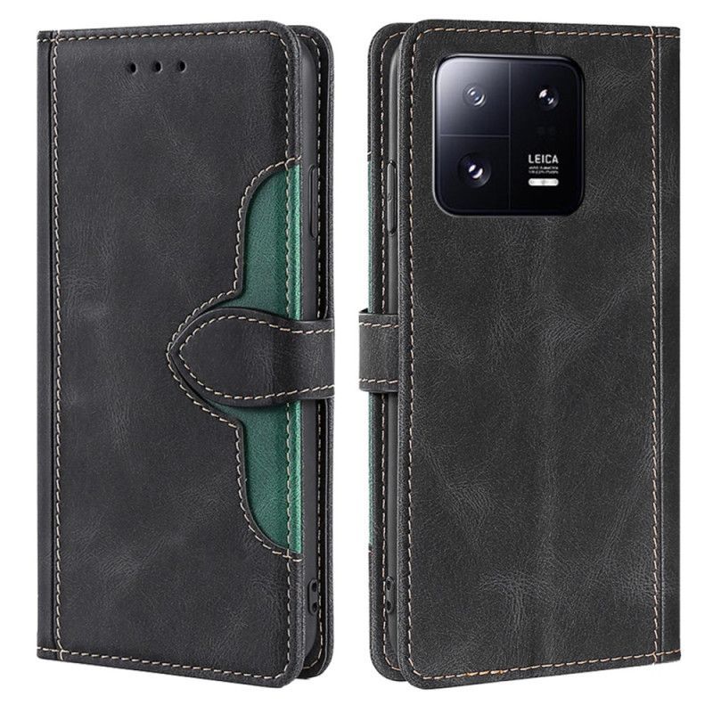 Flipové Pouzdro Na Xiaomi 13 Pro Umělá Kůže Bicolor Stylový