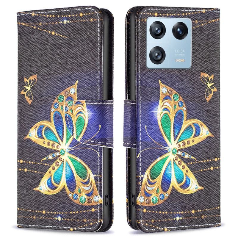 Flipové Pouzdro Na Xiaomi 13 Pro Vzácní Motýli