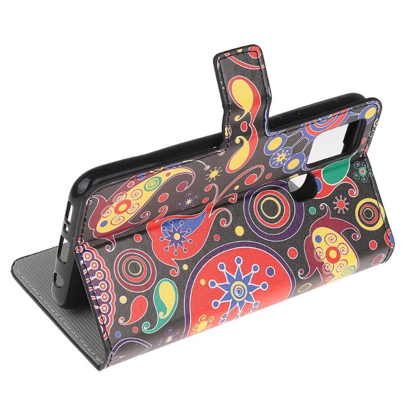 Flipové Pouzdro Na Samsung Galaxy A21s Barevný Paisley