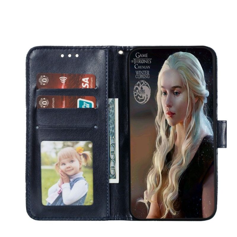 Flipové Pouzdro Na Samsung Galaxy A21s Elegantní Krajkový Květ