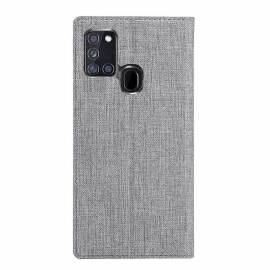 Flipové Pouzdro Na Samsung Galaxy A21s Funkce Podpory Rovnátek