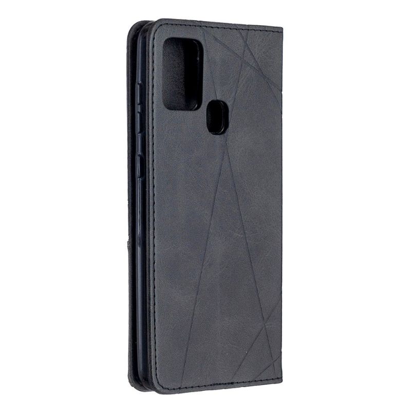 Flipové Pouzdro Na Samsung Galaxy A21s Kožený Držák Na Karty Ve Stylu Célinia