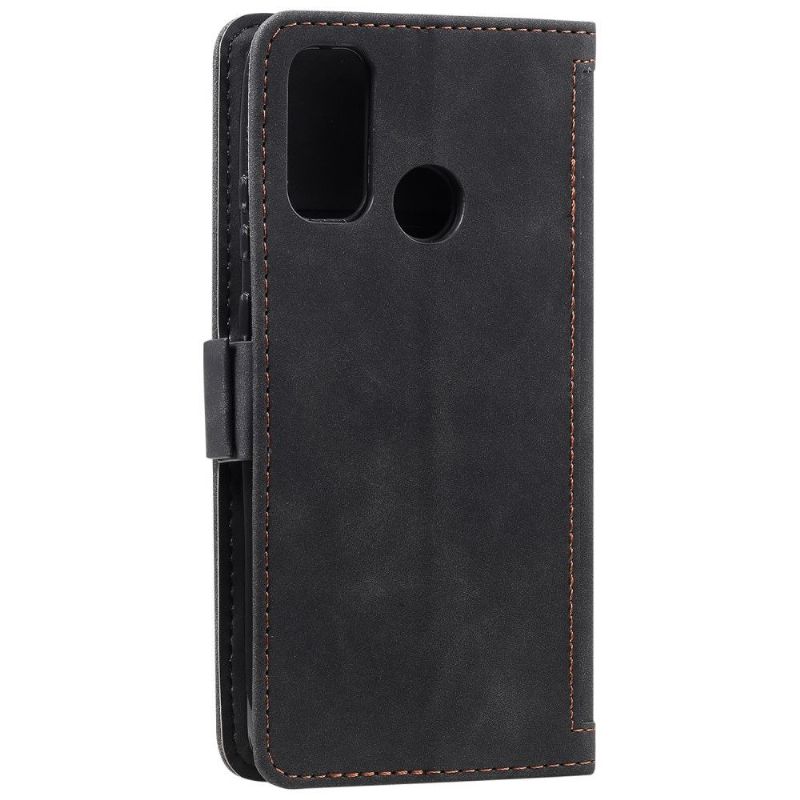Flipové Pouzdro Na Samsung Galaxy A21s Na Lana Vintage Držitel Karty