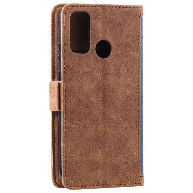 Flipové Pouzdro Na Samsung Galaxy A21s Na Lana Vintage Držitel Karty