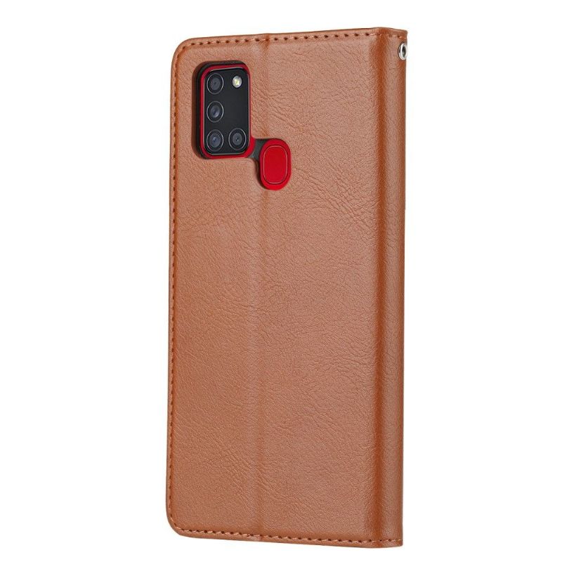 Flipové Pouzdro Na Samsung Galaxy A21s Pouzdro S Koženým Stojánkem