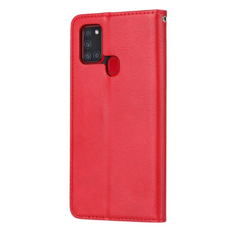 Flipové Pouzdro Na Samsung Galaxy A21s Pouzdro S Koženým Stojánkem