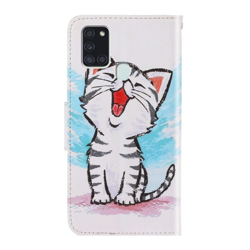 Kožené Pouzdro Na Samsung Galaxy A21s Obsah Chatu