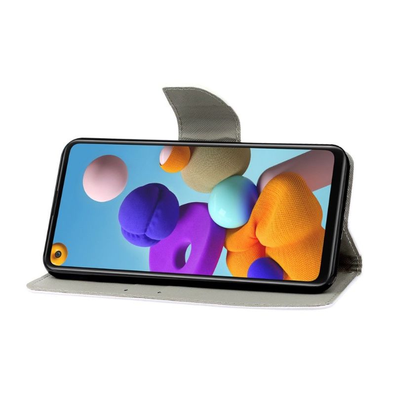 Kožené Pouzdro Na Samsung Galaxy A21s Obsah Chatu