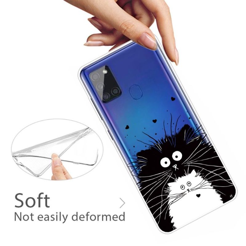 Kryt Na Samsung Galaxy A21s Černobílé Kočky