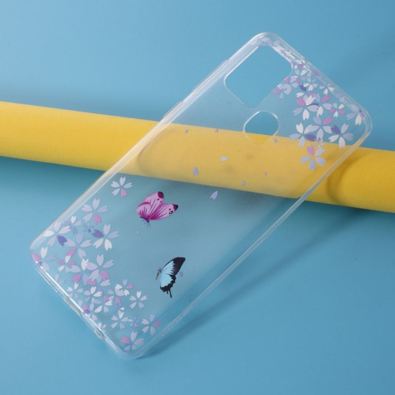 Kryty Na Mobil Na Samsung Galaxy A21s Květiny Motýlů