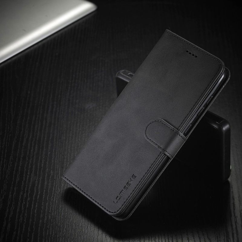 Pouzdra Na Samsung Galaxy A21s Kožený Efekt Tommy Style - Černá