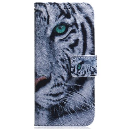Kožený Kryt Oppo Reno 11f 5g Bílý Tygr