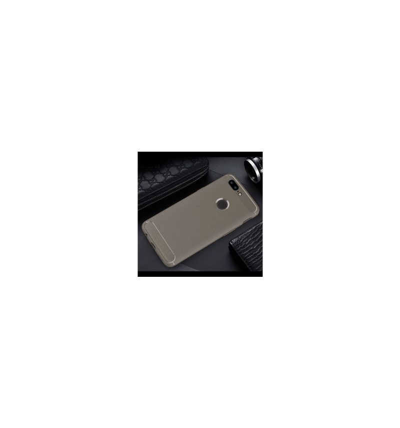 Kryty Na Mobil Na OnePlus 5T Kartáčovaný Uhlík