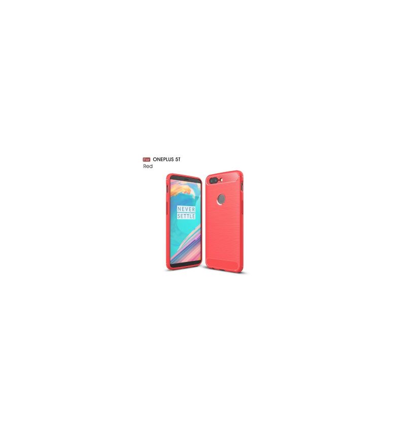 Kryty Na Mobil Na OnePlus 5T Kartáčovaný Uhlík