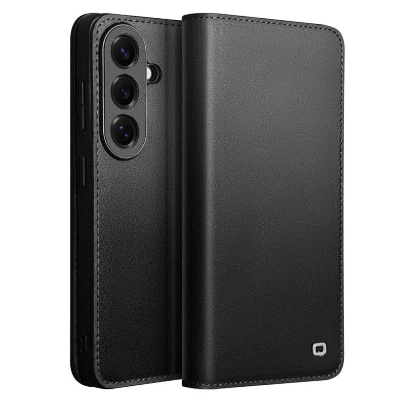 Kožené Pouzdro Folio Samsung Galaxy S26 Matná Kožená Peněženka Qialino