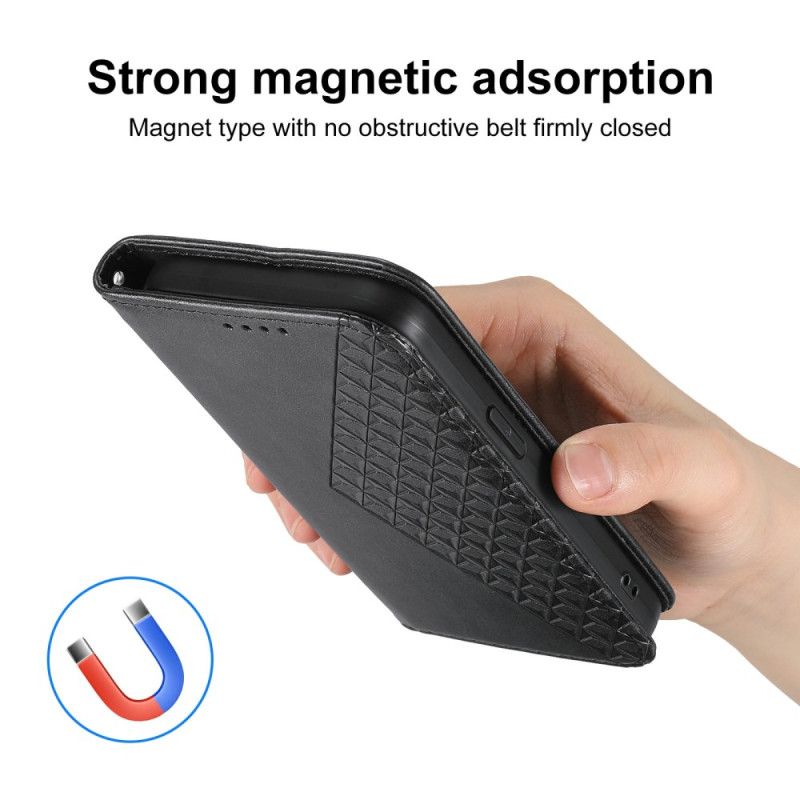 Kožené Pouzdro Folio Samsung Galaxy S26 Reliéfní Geometrie