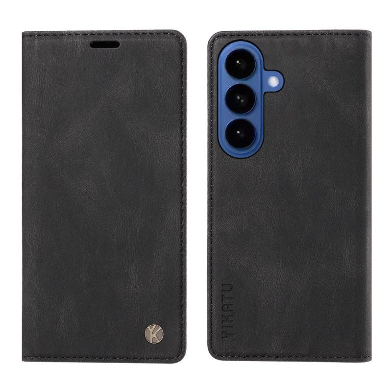 Kožené Pouzdro Samsung Galaxy S26 Kryty Na Mobil Yikatu Semišový Efekt