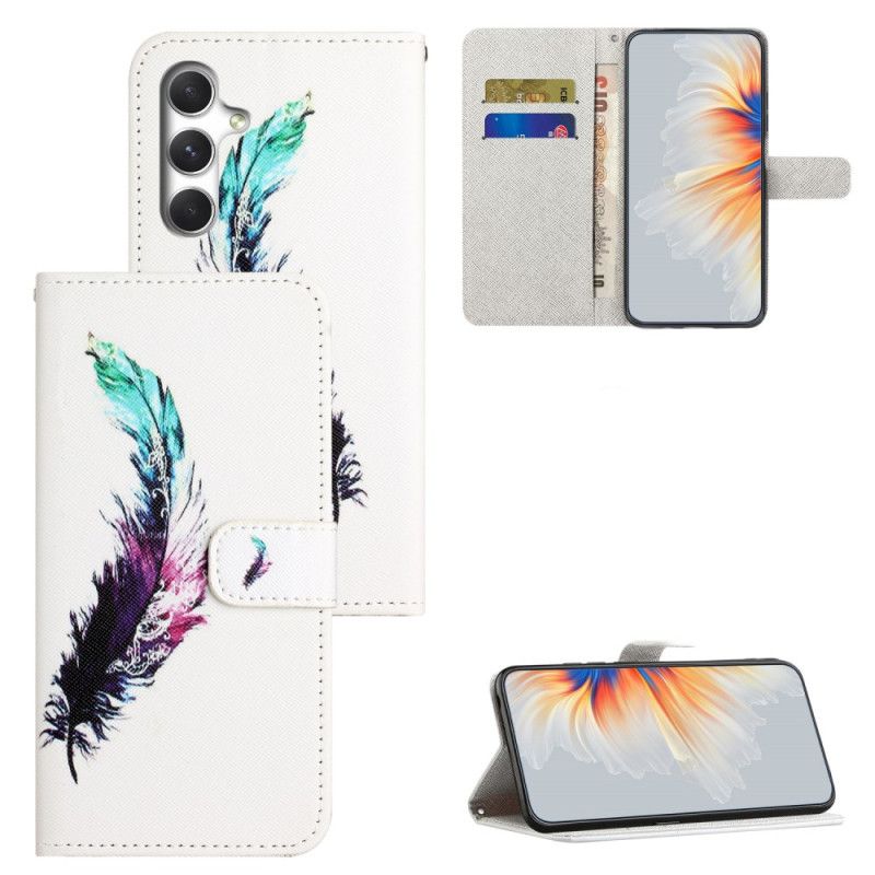 Kožený Kryt Na Samsung Galaxy S26 Design S Peřím