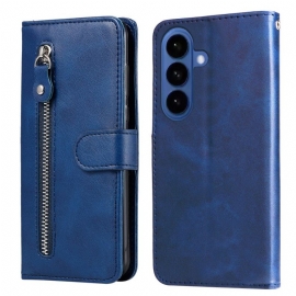 Kožený Kryt Na Samsung Galaxy S26 Kapsa Na Zip