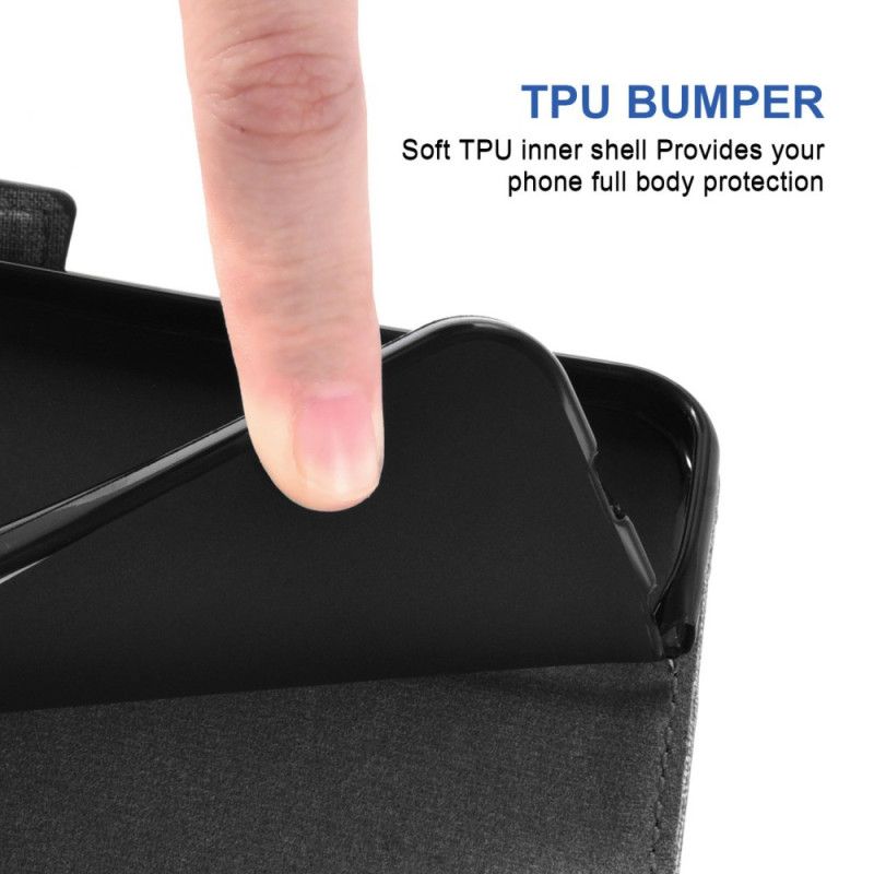 Kožený Kryt Samsung Galaxy S26 S Denimovou Texturou A Otočným Držákem Na Karty