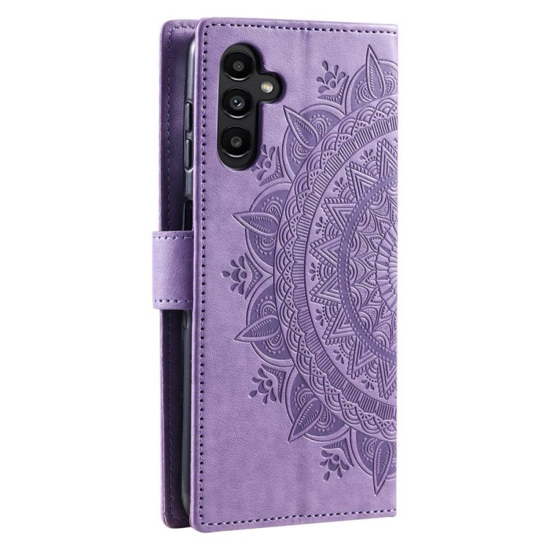 Kožený Kryt Samsung Galaxy S26 Sluneční Mandala