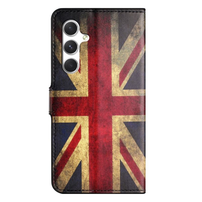 Kožený Kryt Samsung Galaxy S26 Vintage Britská Vlajka