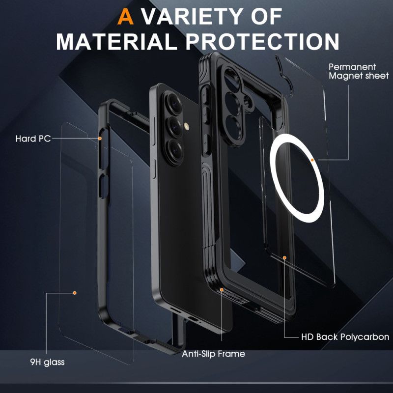 Kryt Samsung Galaxy S26 Magnetický S Ochrannou Fólií Z Tvrzeného Skla
