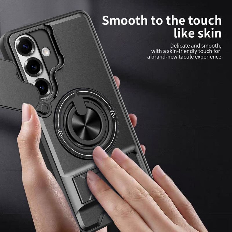 Kryt Samsung Galaxy S26 Magnetický Skládací Držák Na Prsteny A Chránič Fotoaparátu