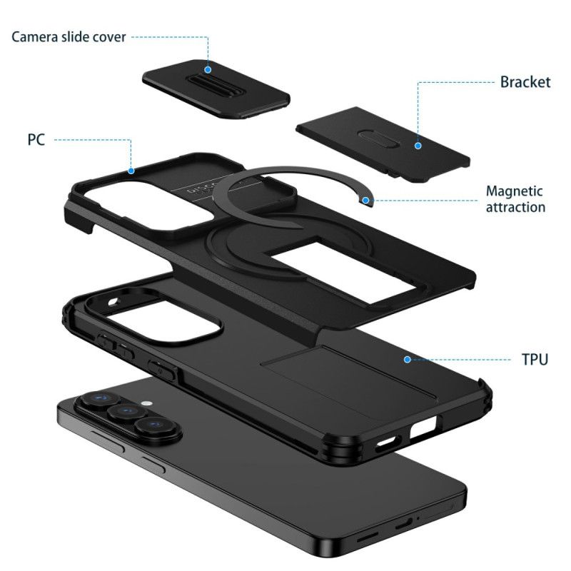 Kryt Samsung Galaxy S26 Posuvný Magnetický Stojánek A Kryt Fotoaparátu