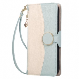 Peněženková Pouzdra Samsung Galaxy S26 Kryty Na Mobil Dvoubarevná Peněženka Na Zip