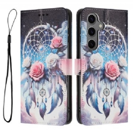 Peněženková Pouzdra Samsung Galaxy S26 Kryty Na Mobil Lapač Snů A Růže