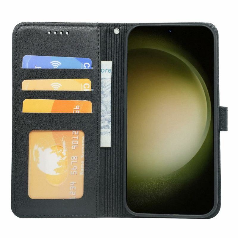 Peněženková Pouzdra Samsung Galaxy S26 Kryty Na Mobil Magnetické Zapínání A Poutko Na Zápěstí