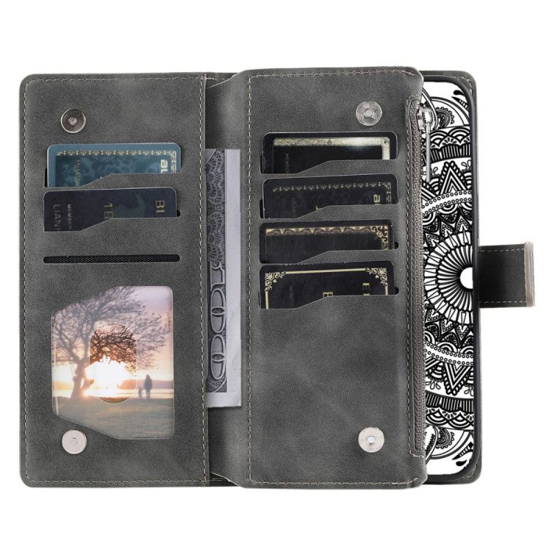 Peněženková Pouzdra Samsung Galaxy S26 Kryty Na Mobil Peněženka S Efektem Mandaly A Semišem