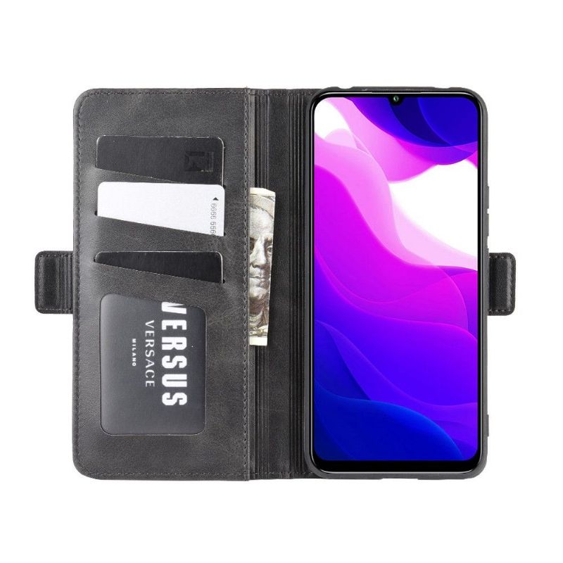 Flipové Pouzdro Na Xiaomi Mi 10 Lite Matný Kryt Z Umělé Kůže