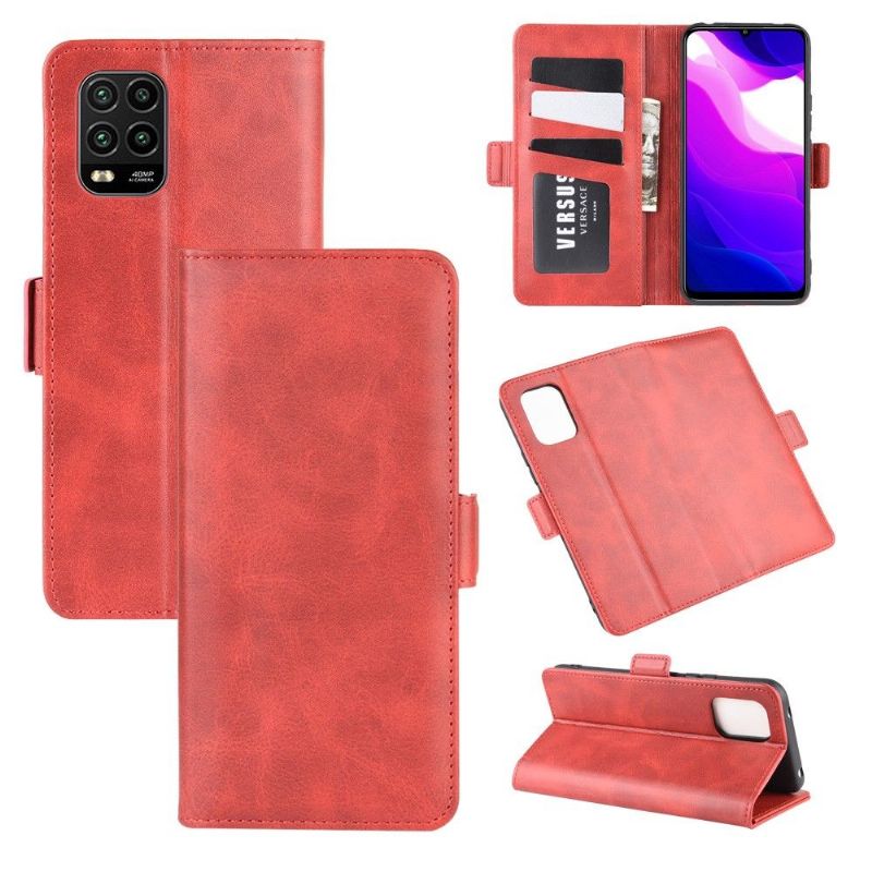 Flipové Pouzdro Na Xiaomi Mi 10 Lite Matný Kryt Z Umělé Kůže