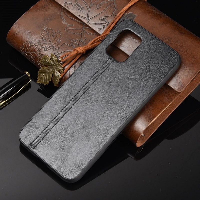 Kryt Na Xiaomi Mi 10 Lite Prošívání Koženým Efektem