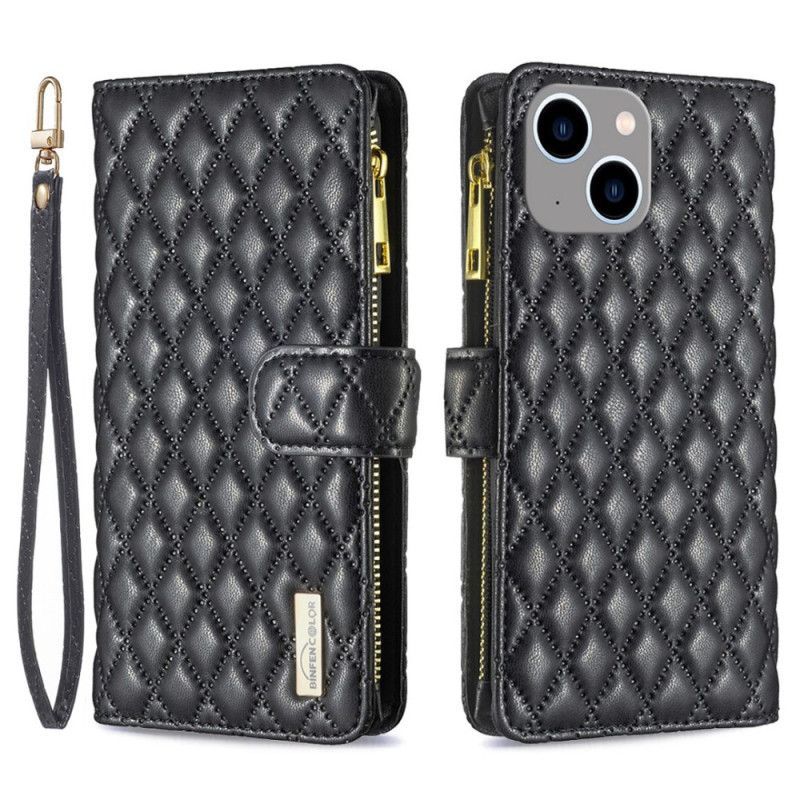 Flipové Pouzdro Na iPhone 14 Plus Binfen Barevný Styl Prošívané