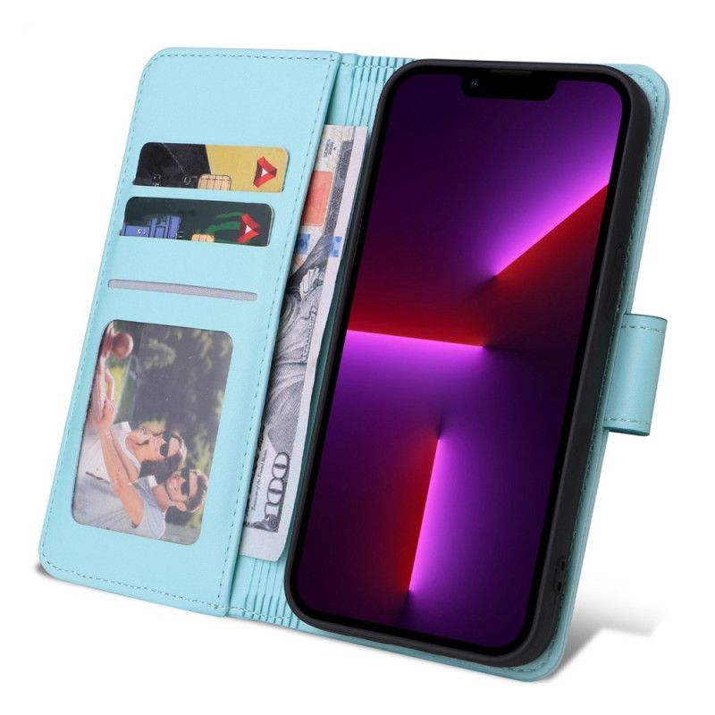 Flipové Pouzdro Na iPhone 14 Plus Klasické Prošívané