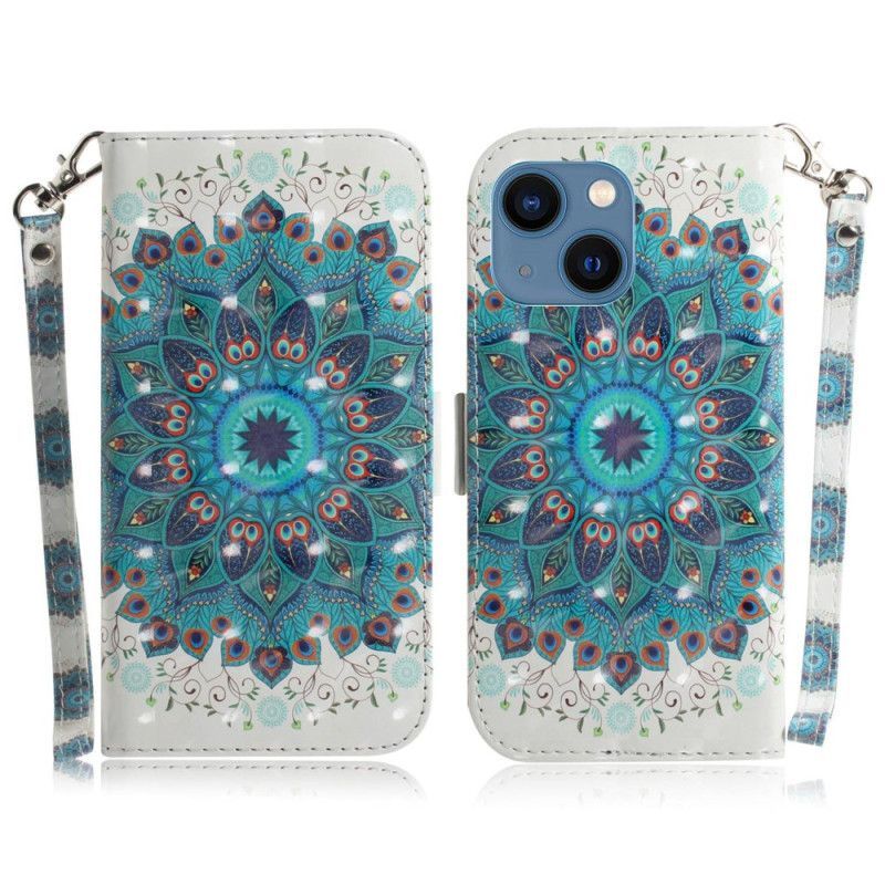 Flipové Pouzdro Na iPhone 14 Plus Na Lana Strappy Mandala