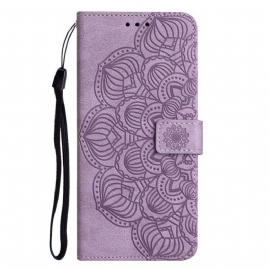 Flipové Pouzdro Na iPhone 14 Plus Mandala Se Šňůrkou