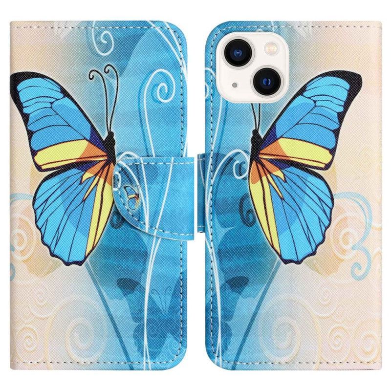 Flipové Pouzdro Na iPhone 14 Plus Pěkní Motýli