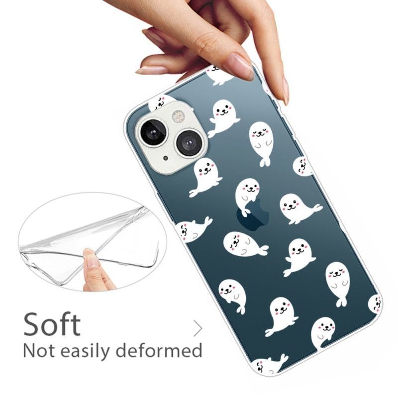 Kryt Na iPhone 14 Plus Bezešvé Lachtani Zábava